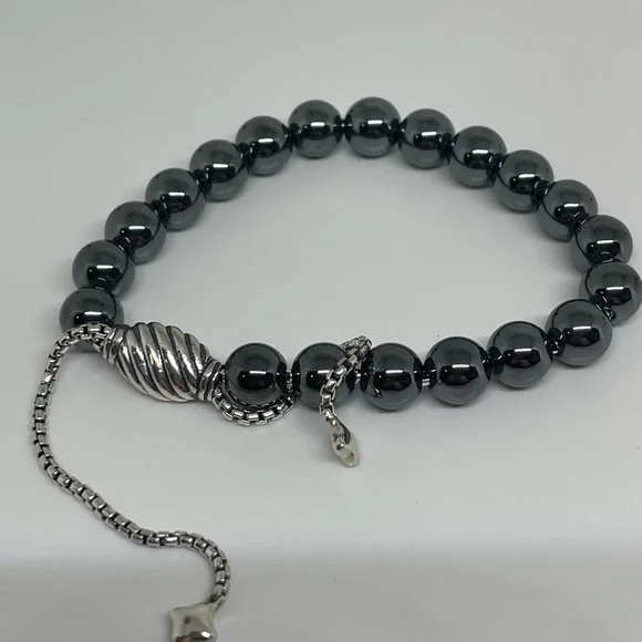 David Yurman Hematite Spiritual Beads Bracelet